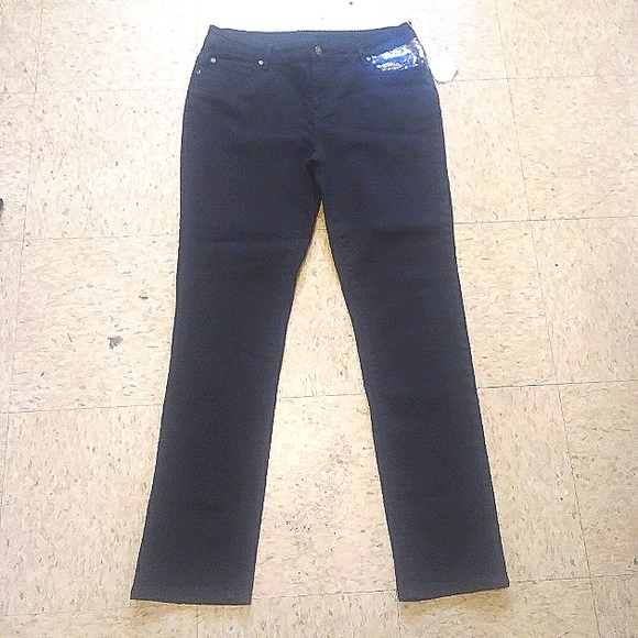 Nwt! Twiggy London Black Jeans with Sequined Pockets, Size 10 - Picture 10 of 14